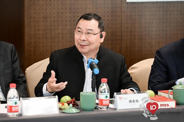 南都基金会名誉理事长、希望工程创始人徐永光进行分享。　主办方 供图