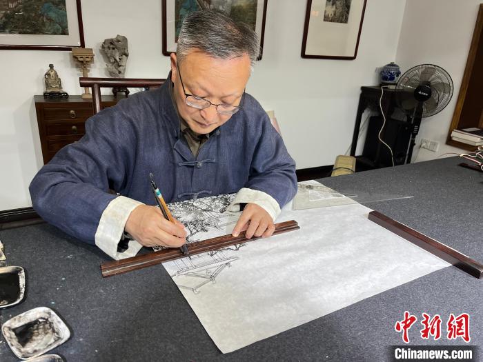 探访中国传统界画创作：界尺笔墨间绘东方建筑美学