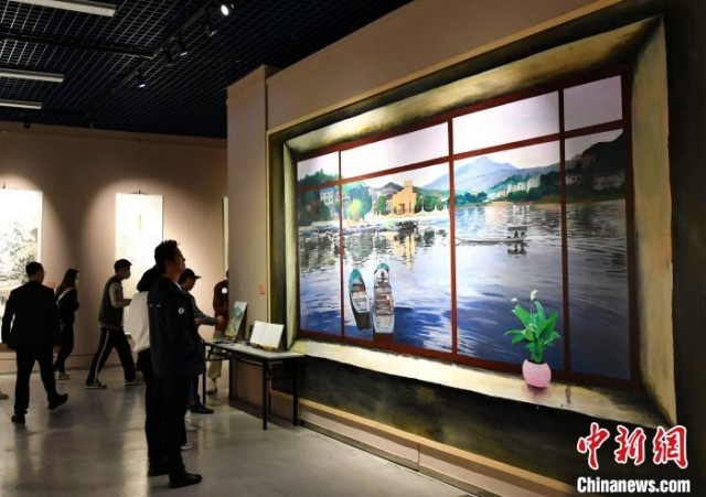 以画为媒诉乡愁 福建农民书画精品破圈“出海”