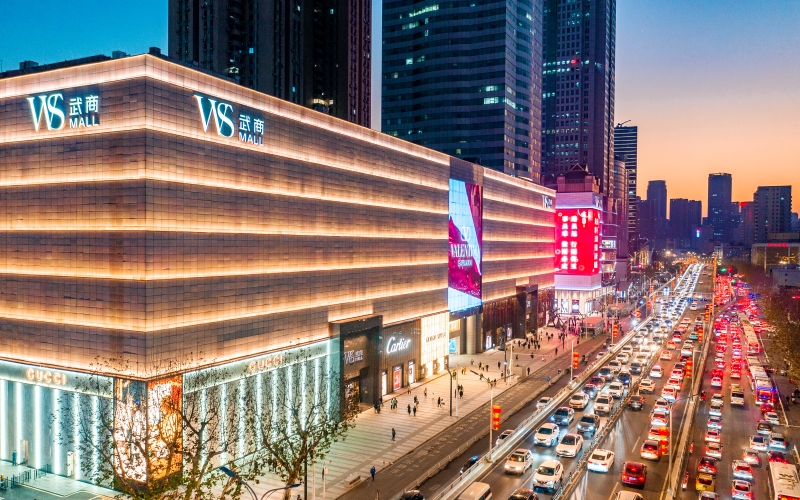 武汉市江汉区业态航拍图。江轩摄