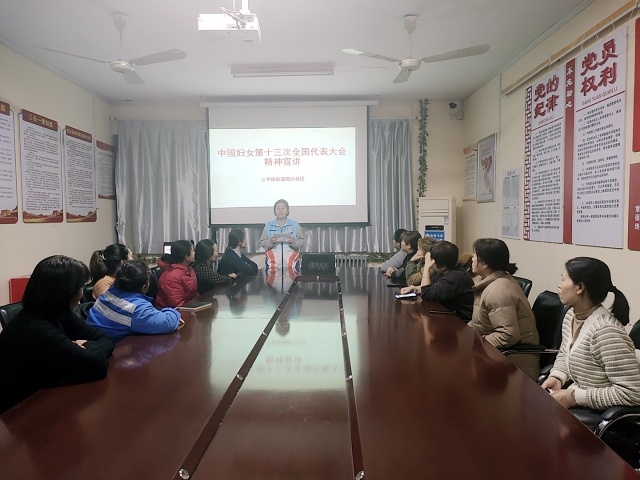 3.振兴社区妇联干事为振兴社区妇女群众宣传中国妇女第十三次全国代表大会精神-克拉玛依市白碱滩区三平路街道振兴社区 杨雨婷 供稿  联系电话：18009903291 审核人：刘祥贞_副本.jpg